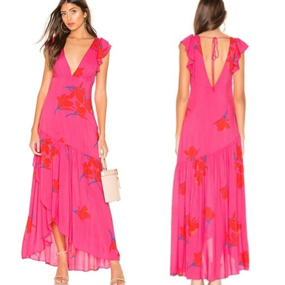 Free People hibiscus maxi dress New With Tags size 4